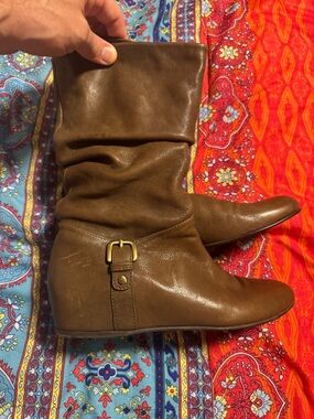 Stuart Weitzman Women's Brown Leather Ankle Boots Size 10